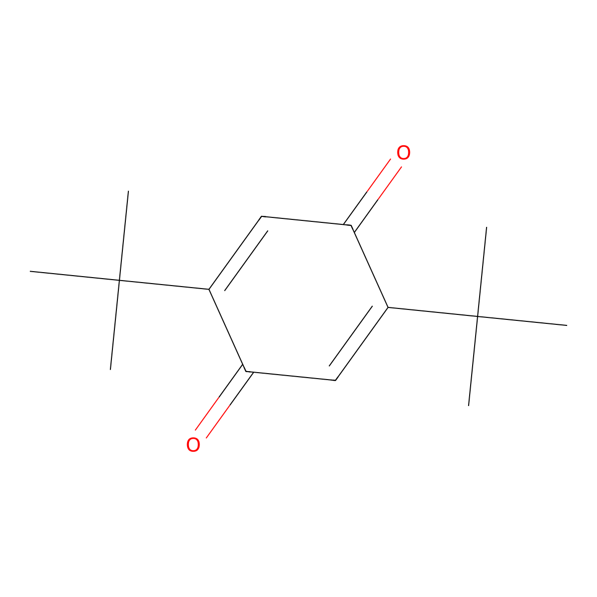2,5-Di-tert-butylbenzoquinone molecular structure, CAS 2460-77-7