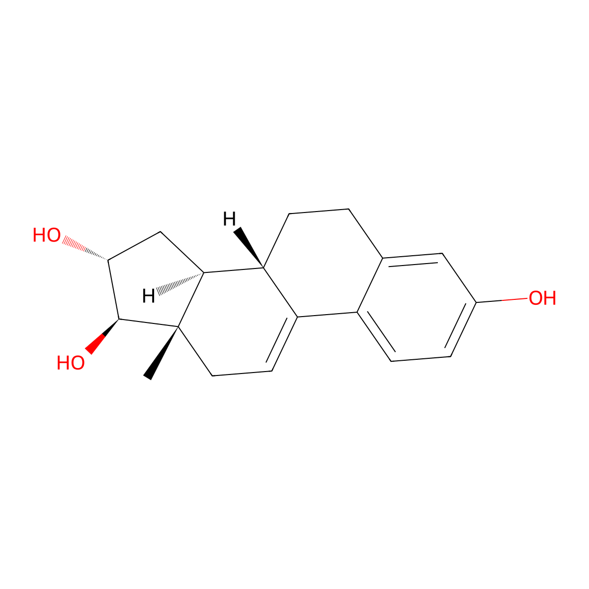 9,11-Didehydrooestriol molecular structure, CAS 246021-20-5