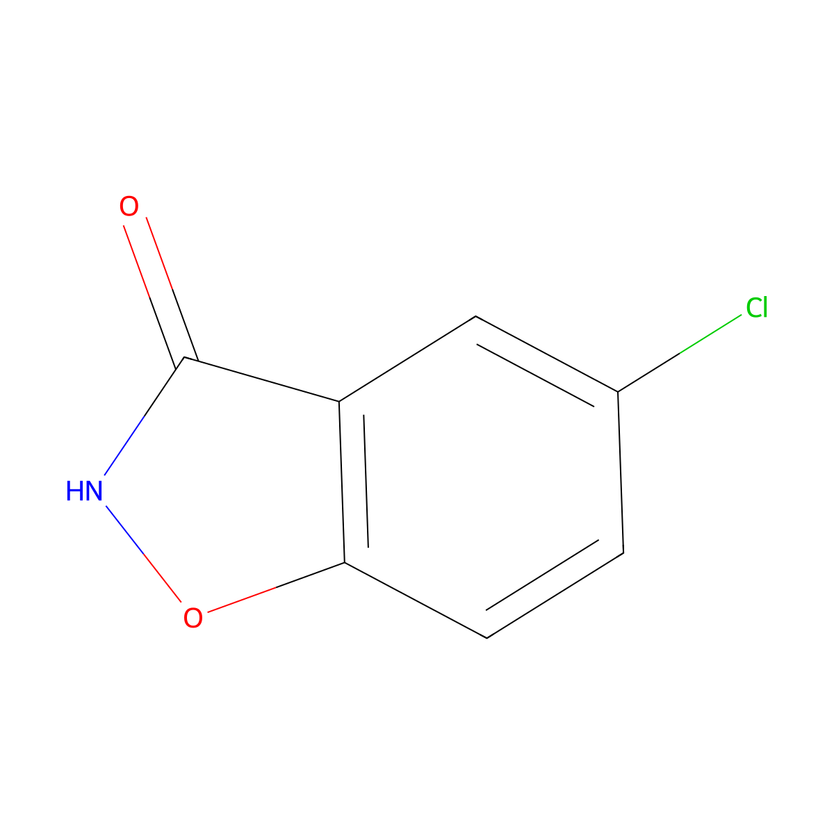 5-Chlorobenzo(d)isoxazol-3-ol molecular structure, CAS 24603-63-2