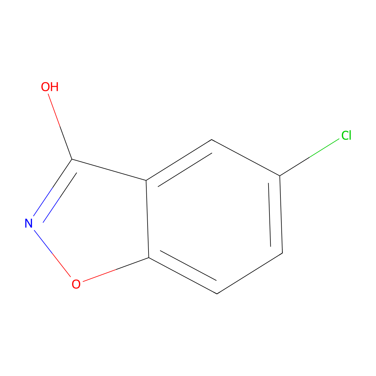 5-Chlorobenzo(d)isoxazol-3-ol molecular structure, CAS 24603-63-2