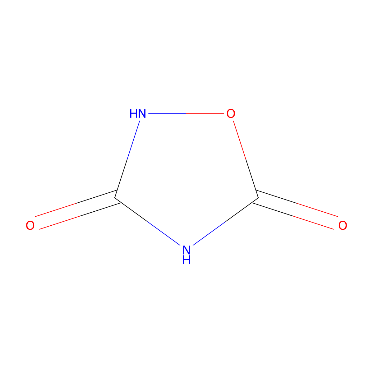 1,2,4-Oxadiazolidine-3,5-dione molecular structure, CAS 24603-68-7
