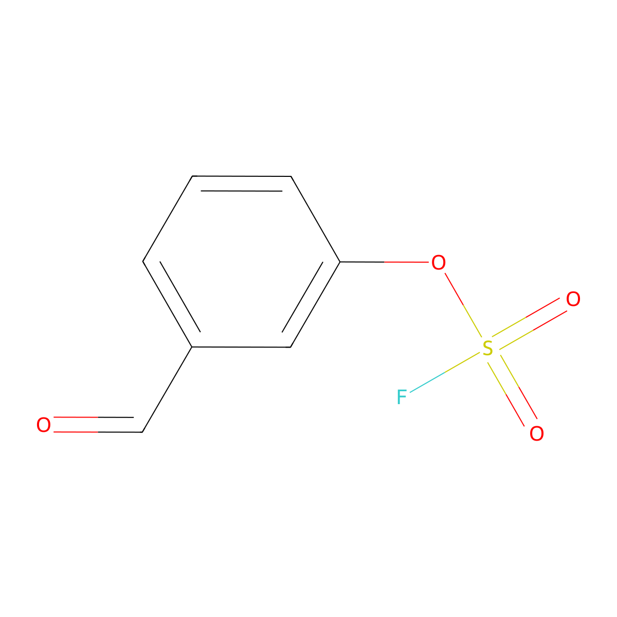 3-Formylphenyl sulfurofluoridate molecular structure, CAS 2460358-76-1