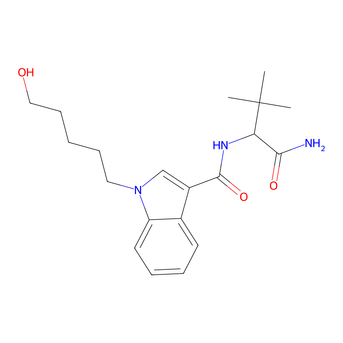 ADBICA N-(5-hydroxypentyl) metabolite molecular structure, CAS 2460433-27-4