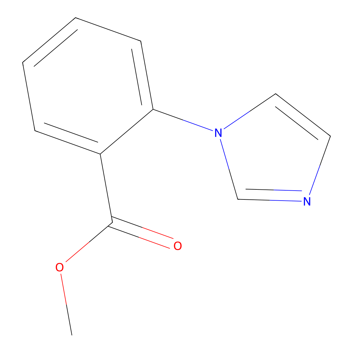 methyl 2-(1H-imidazol-1-yl)benzoate molecular structure, CAS 246046-82-2