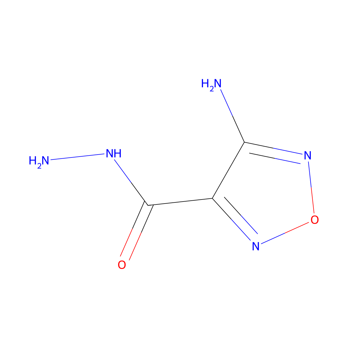 4-Amino-1,2,5-oxadiazole-3-carbohydrazide molecular structure, CAS 246048-72-6