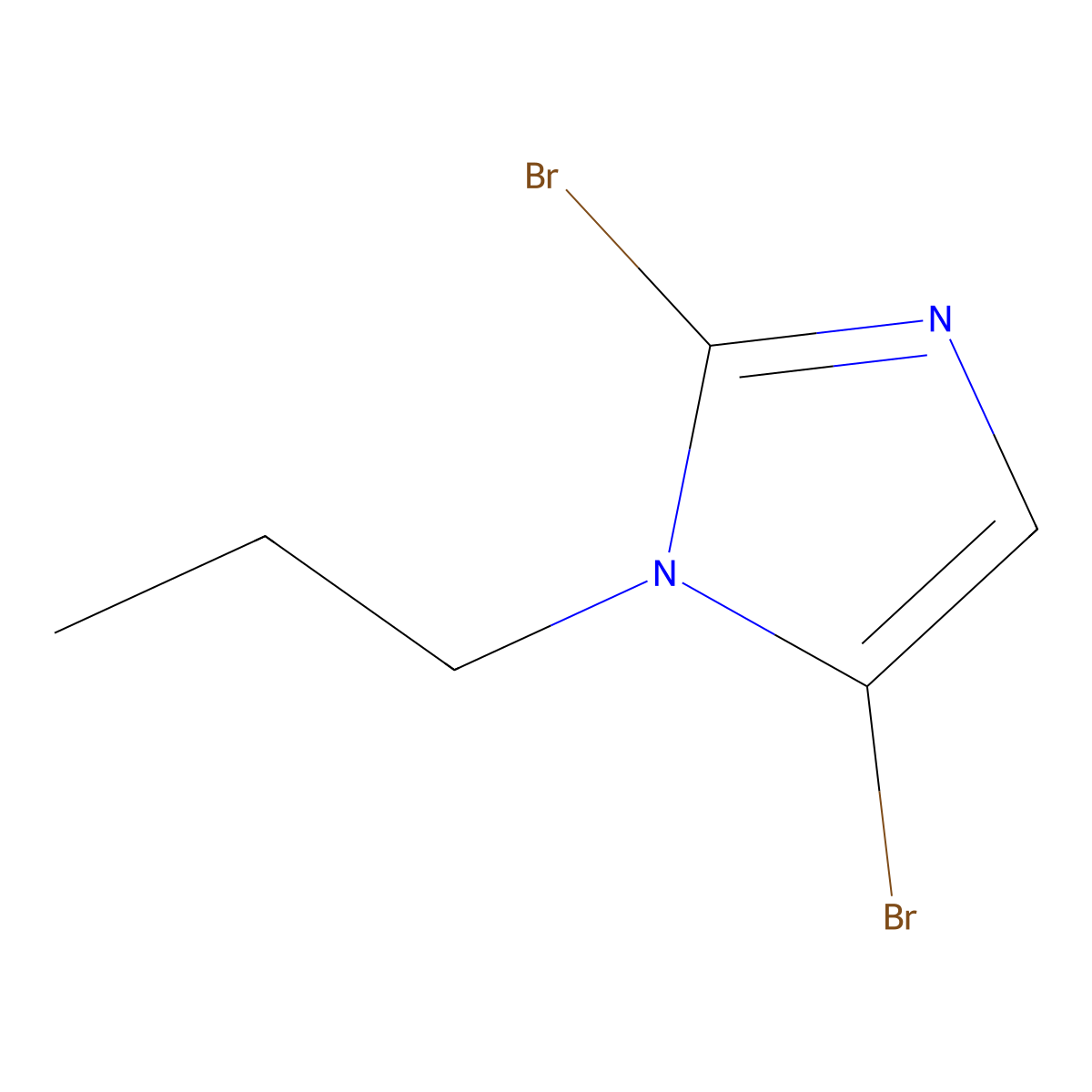 2,5-dibromo-1-propyl-1H-imidazole molecular structure, CAS 2460489-93-2