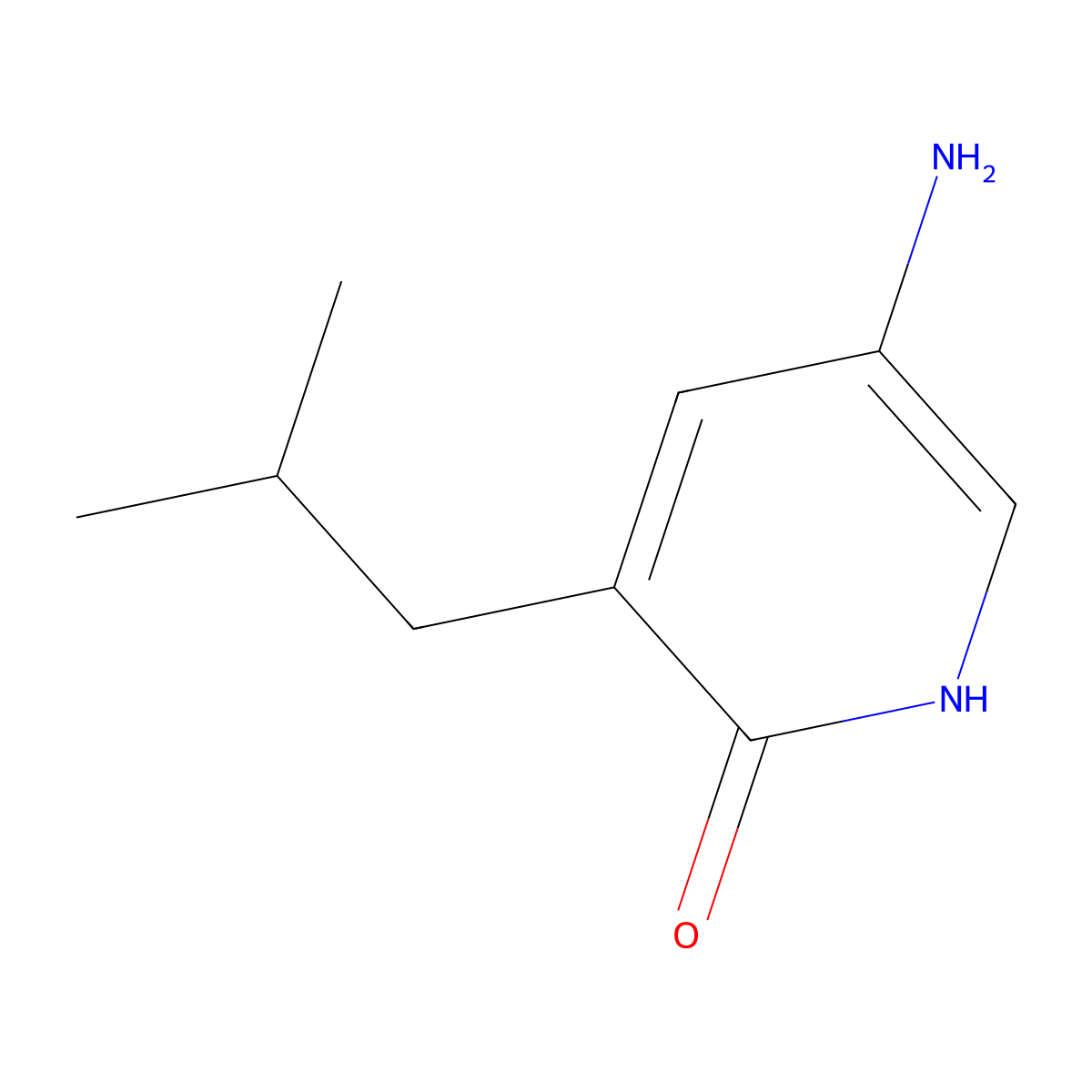 5-amino-3-isobutylpyridin-2(1H)-one molecular structure, CAS 2460490-45-1