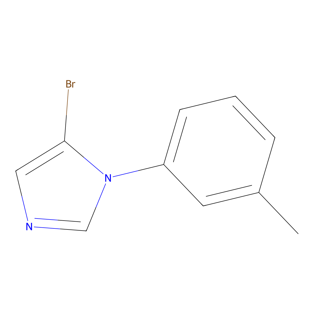 5-bromo-1-(m-tolyl)-1H-imidazole molecular structure, CAS 2460491-09-0