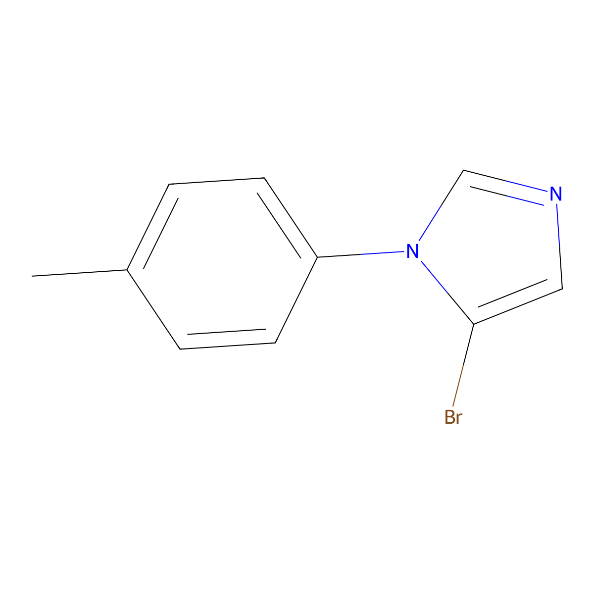 5-bromo-1-(p-tolyl)-1H-imidazole molecular structure, CAS 2460491-16-9