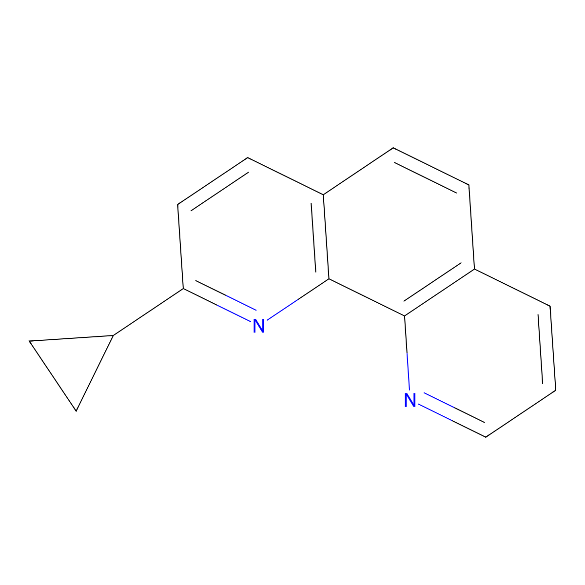 2-Cyclopropyl-1,10-phenanthroline molecular structure, CAS 2460491-26-1