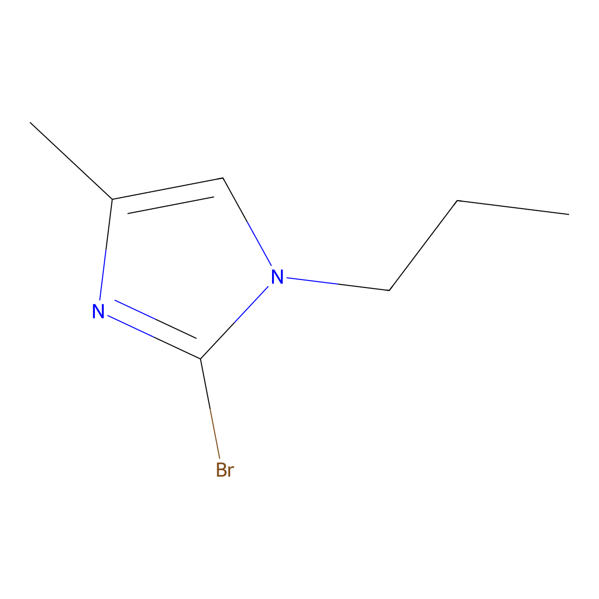 2-bromo-4-methyl-1-propyl-1H-imidazole molecular structure, CAS 2460491-29-4