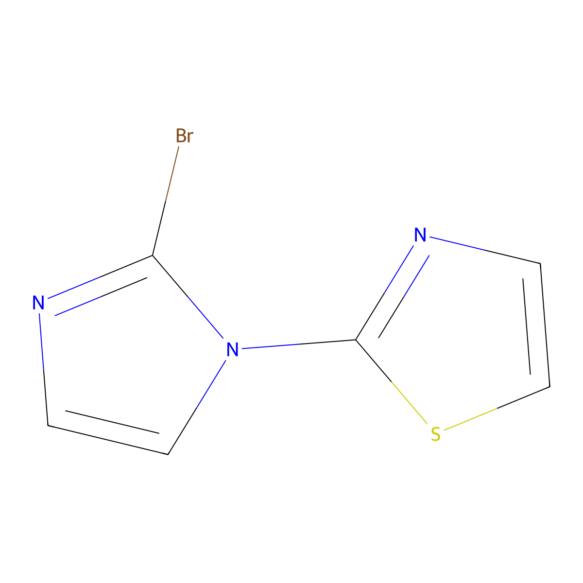 2-(2-bromo-1H-imidazol-1-yl)thiazole molecular structure, CAS 2460491-71-6
