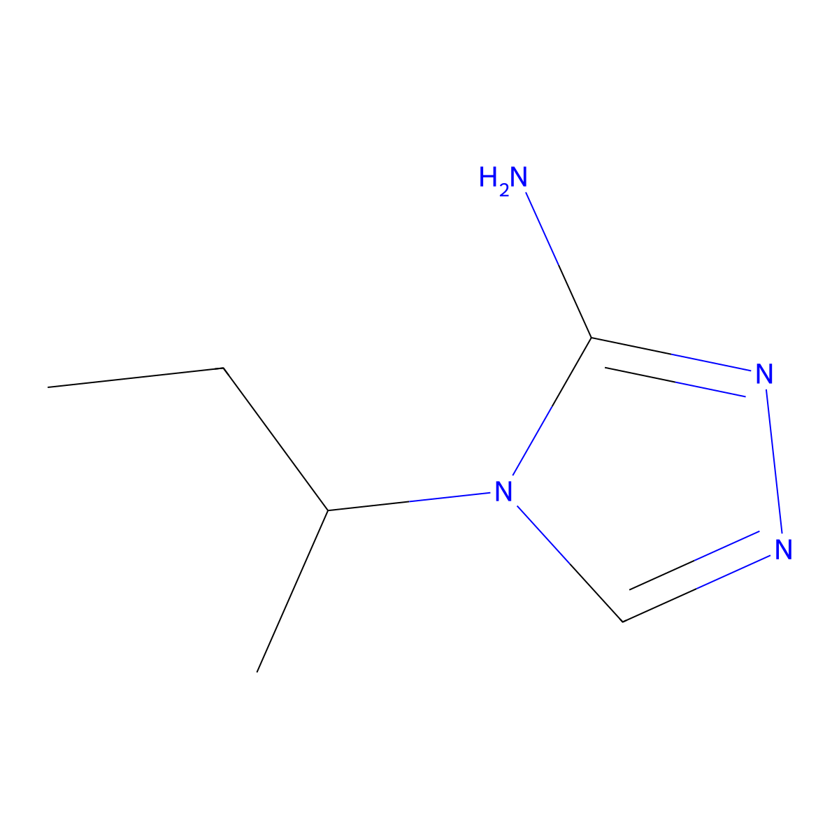 4-(sec-butyl)-4H-1,2,4-triazol-3-amine molecular structure, CAS 2460492-37-7