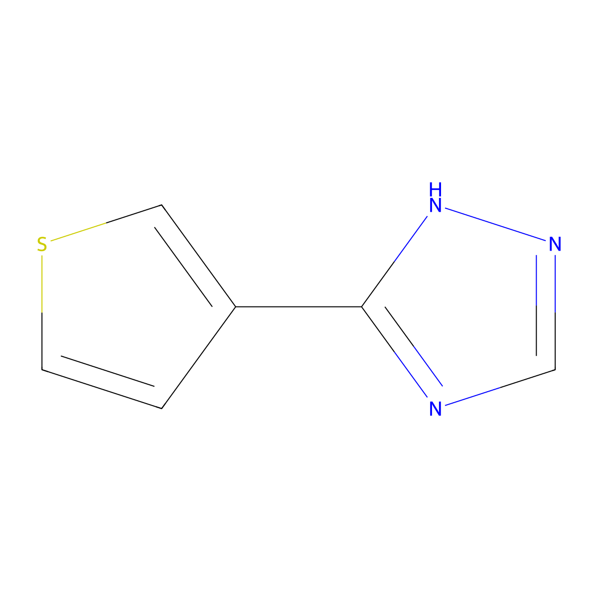 3-(thiophen-3-yl)-4H-1,2,4-triazole molecular structure, CAS 2460492-50-4