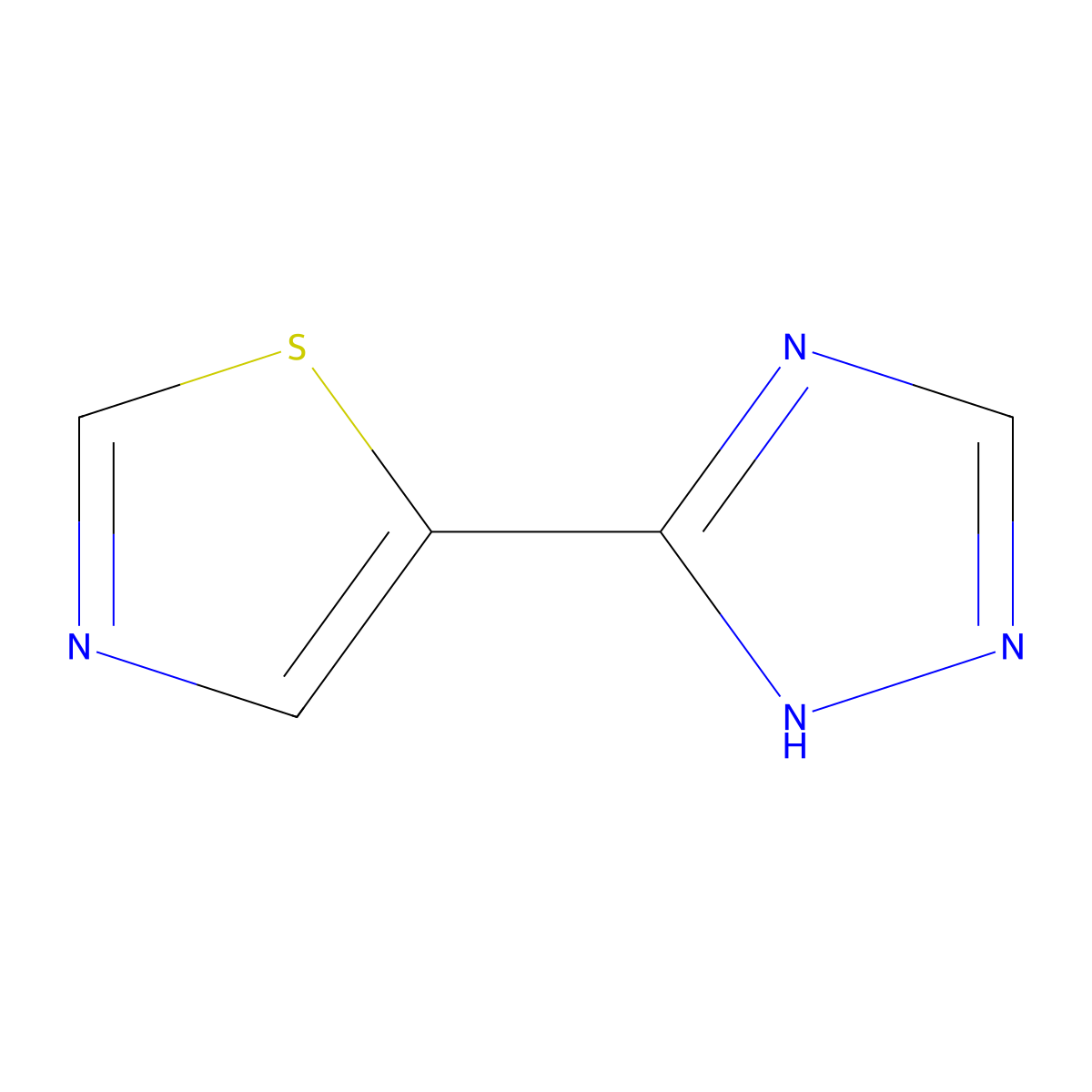 5-(4H-1,2,4-triazol-3-yl)thiazole molecular structure, CAS 2460492-57-1