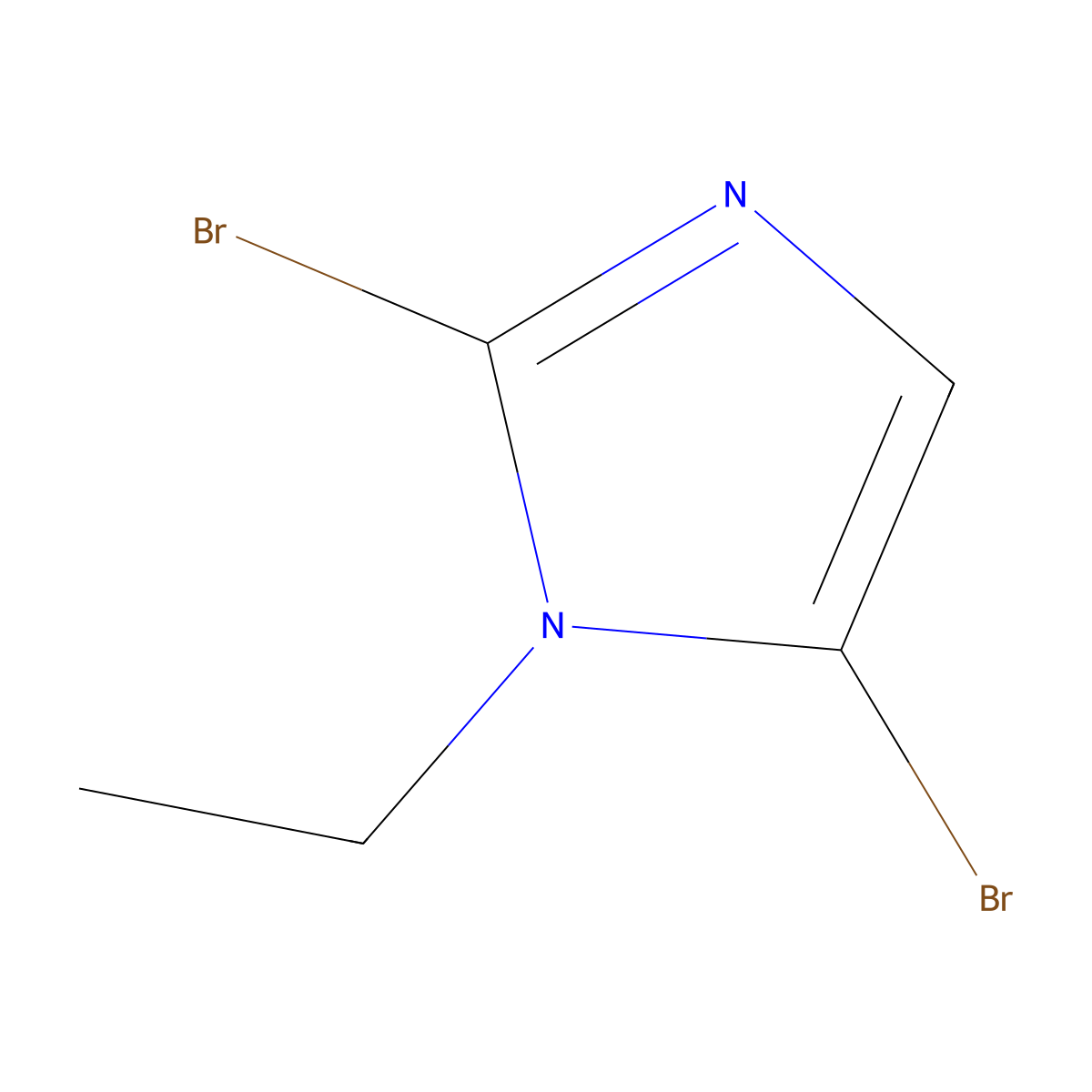 2,5-dibromo-1-ethyl-1H-imidazole molecular structure, CAS 2460493-36-9