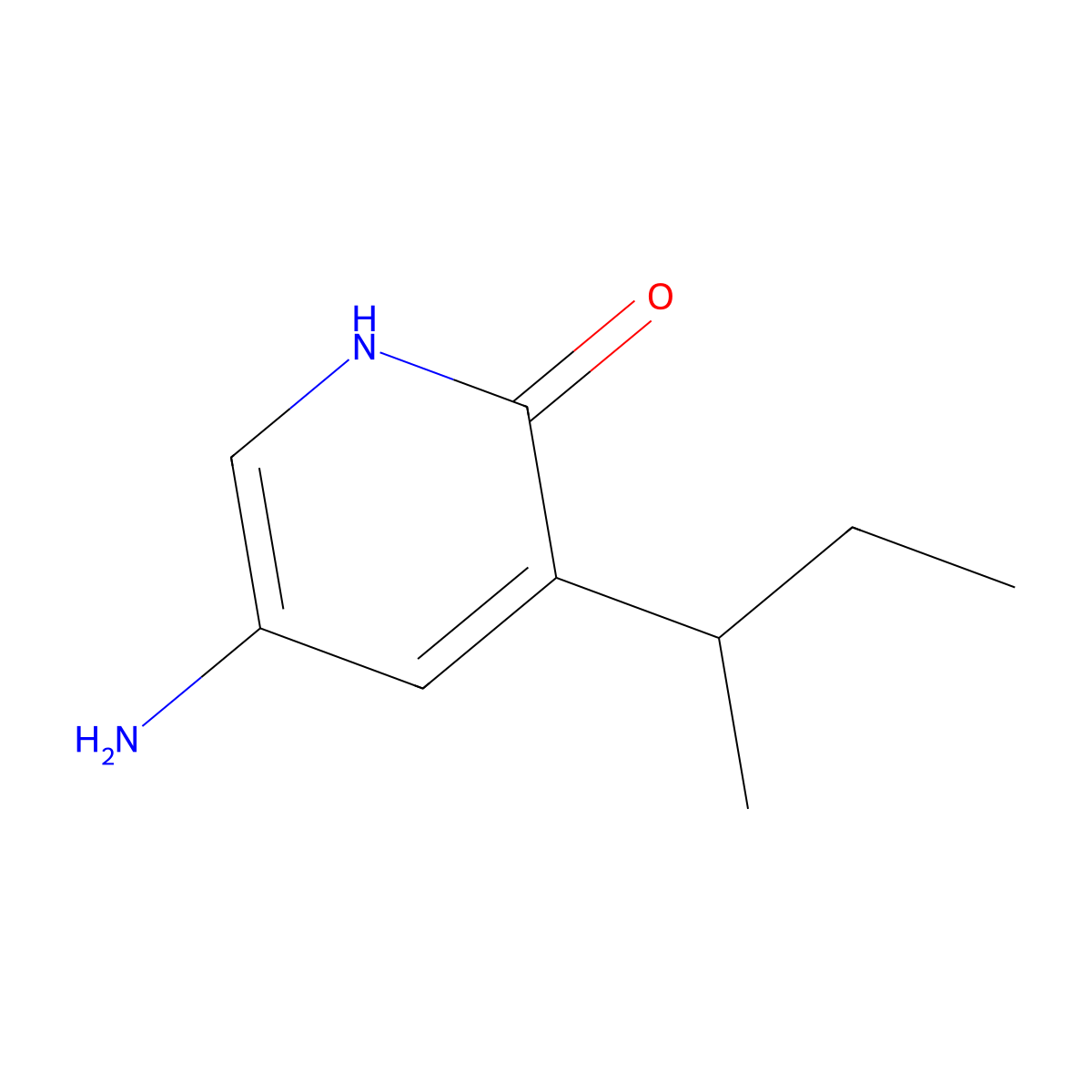 5-amino-3-(sec-butyl)pyridin-2(1H)-one molecular structure, CAS 2460494-46-4