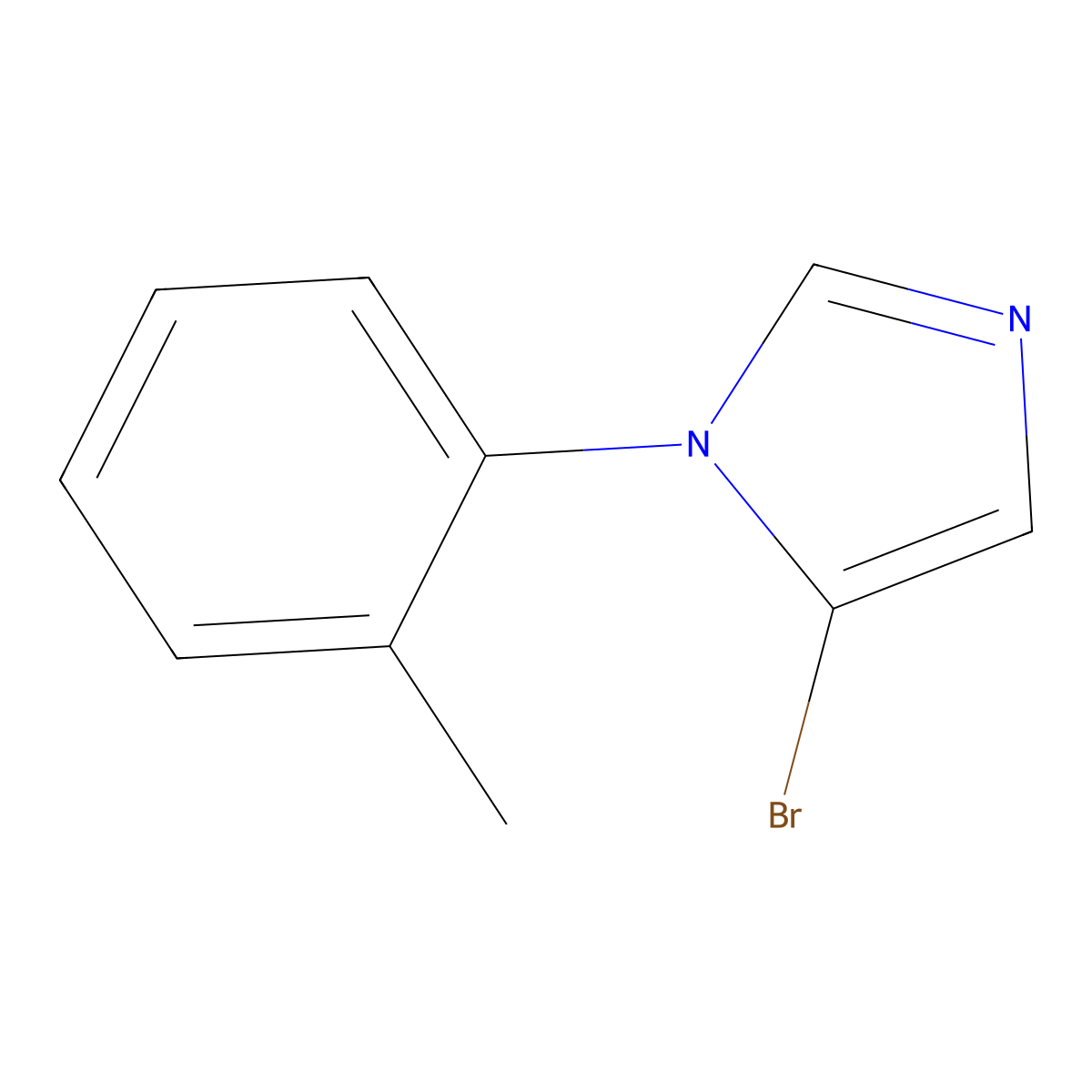 5-bromo-1-(o-tolyl)-1H-imidazole molecular structure, CAS 2460500-50-7