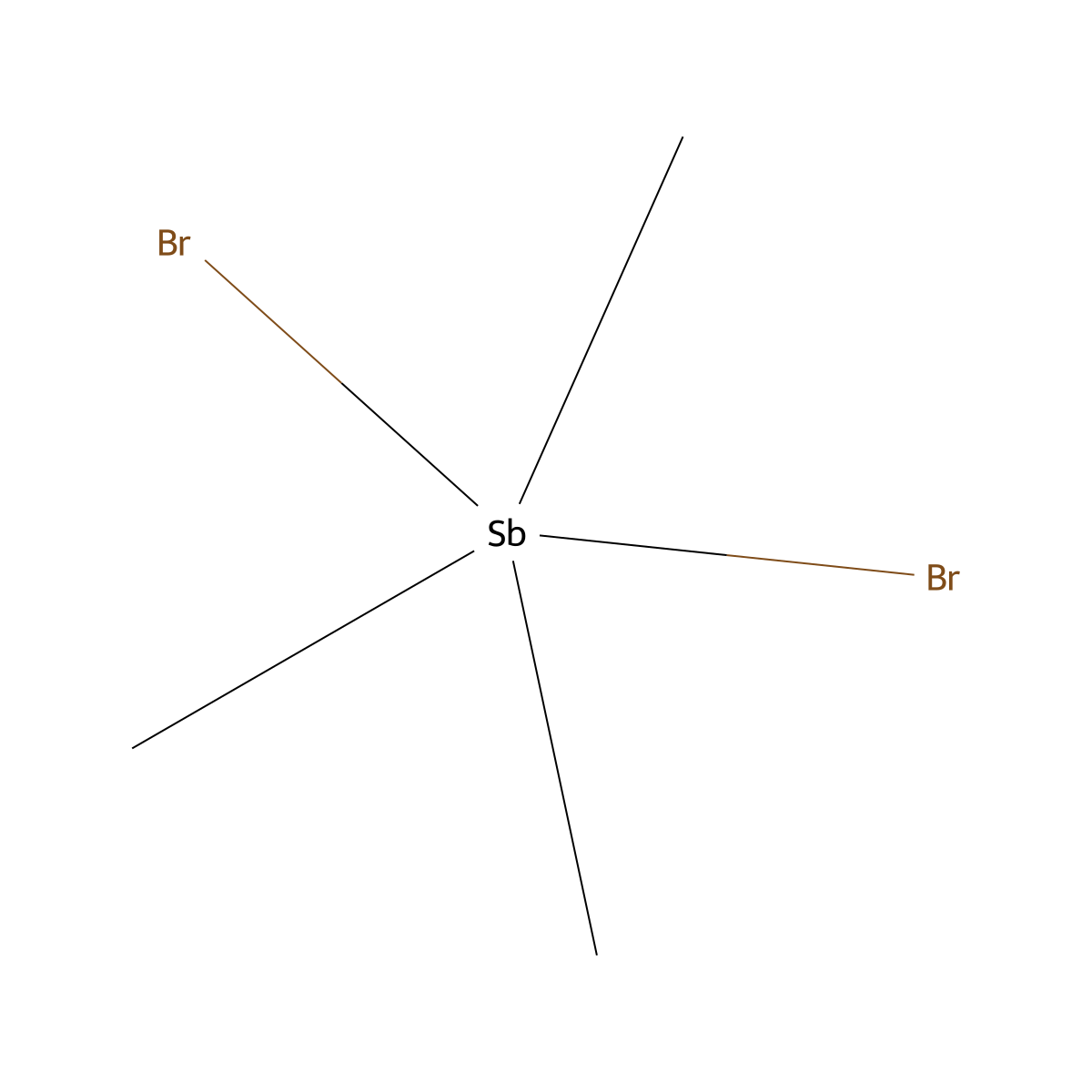 Trimethylantimony(V) bromide molecular structure, CAS 24606-08-4