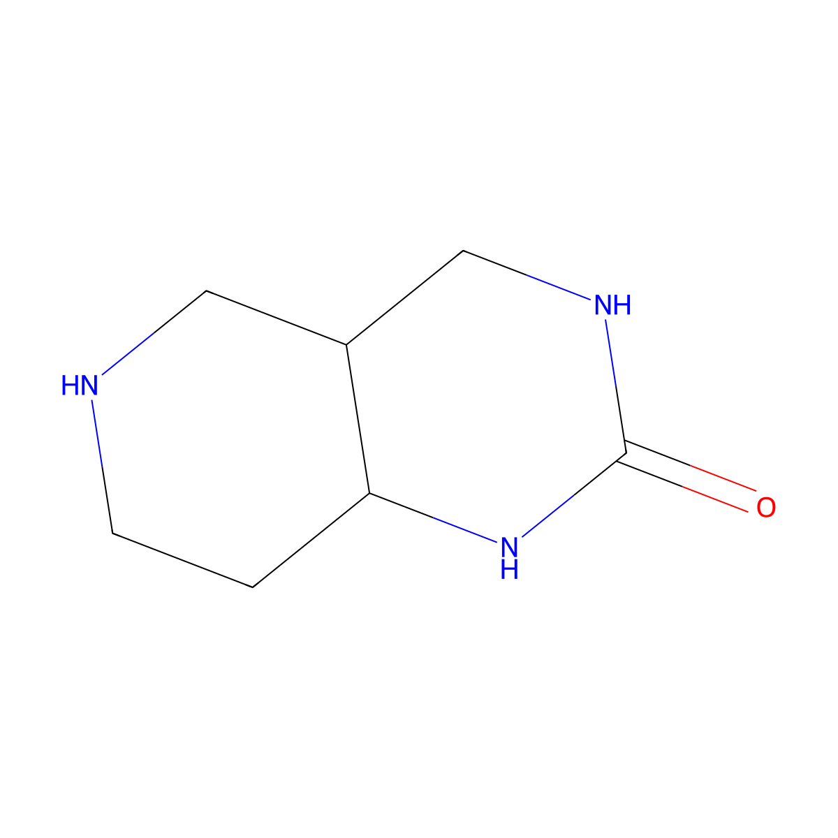 rac-(4aR,8aS)-decahydropyrido[4,3-d]pyrimidin-2-one molecular structure, CAS 2460739-18-6