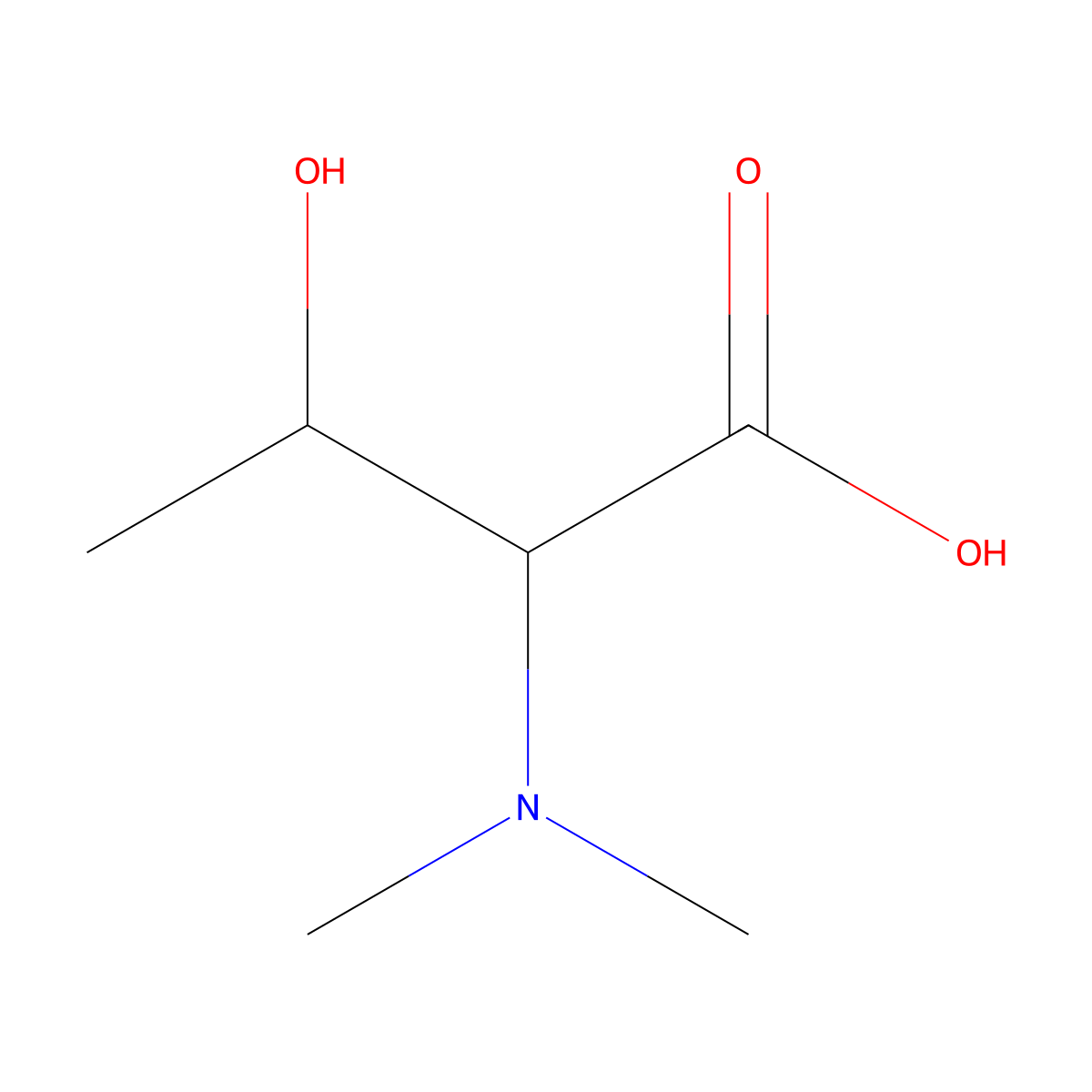 (2R,3S)-2-(Dimethylamino)-3-hydroxybutanoic acid molecular structure, CAS 2460739-33-5
