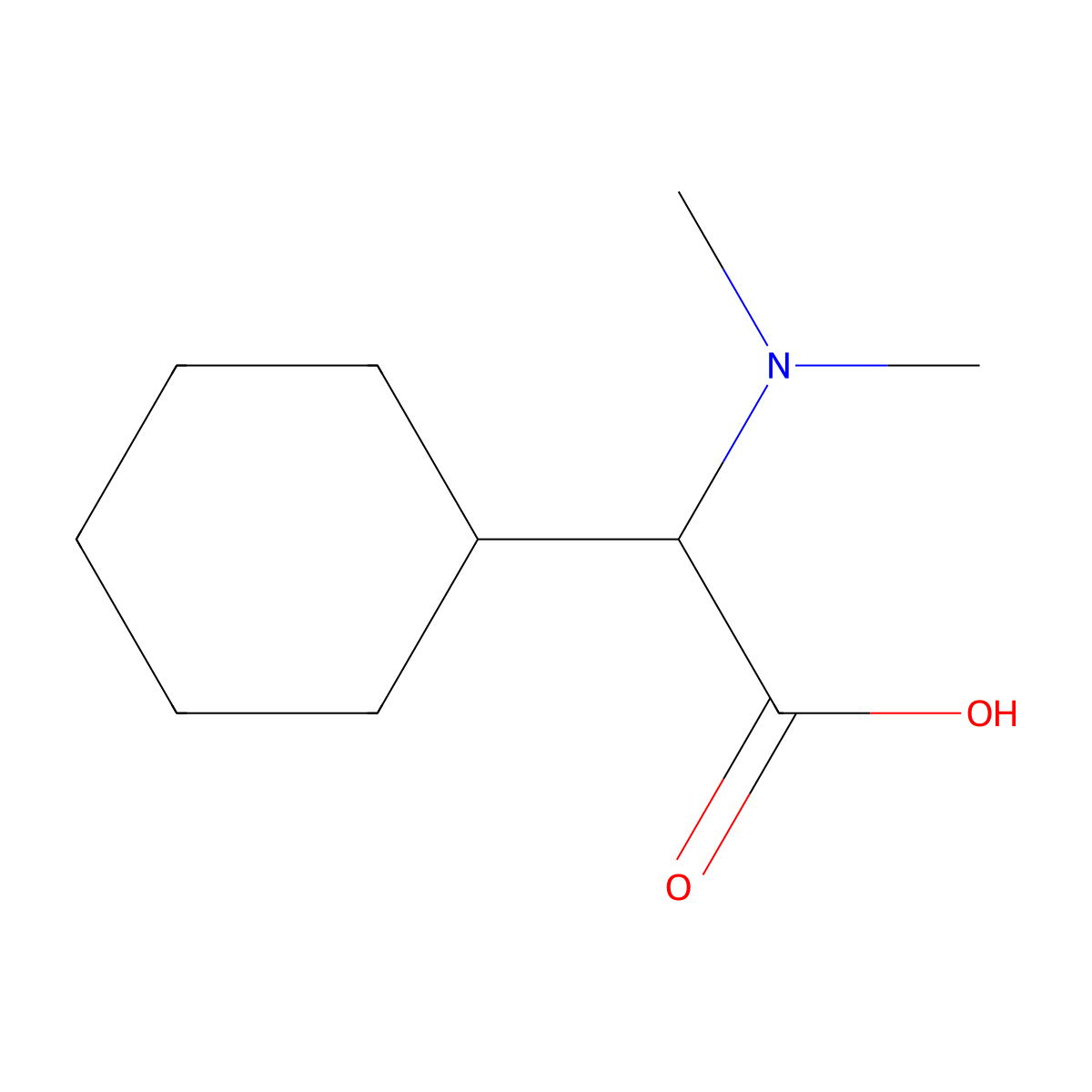 (2S)-2-cyclohexyl-2-(dimethylamino)acetic acid molecular structure, CAS 2460739-72-2