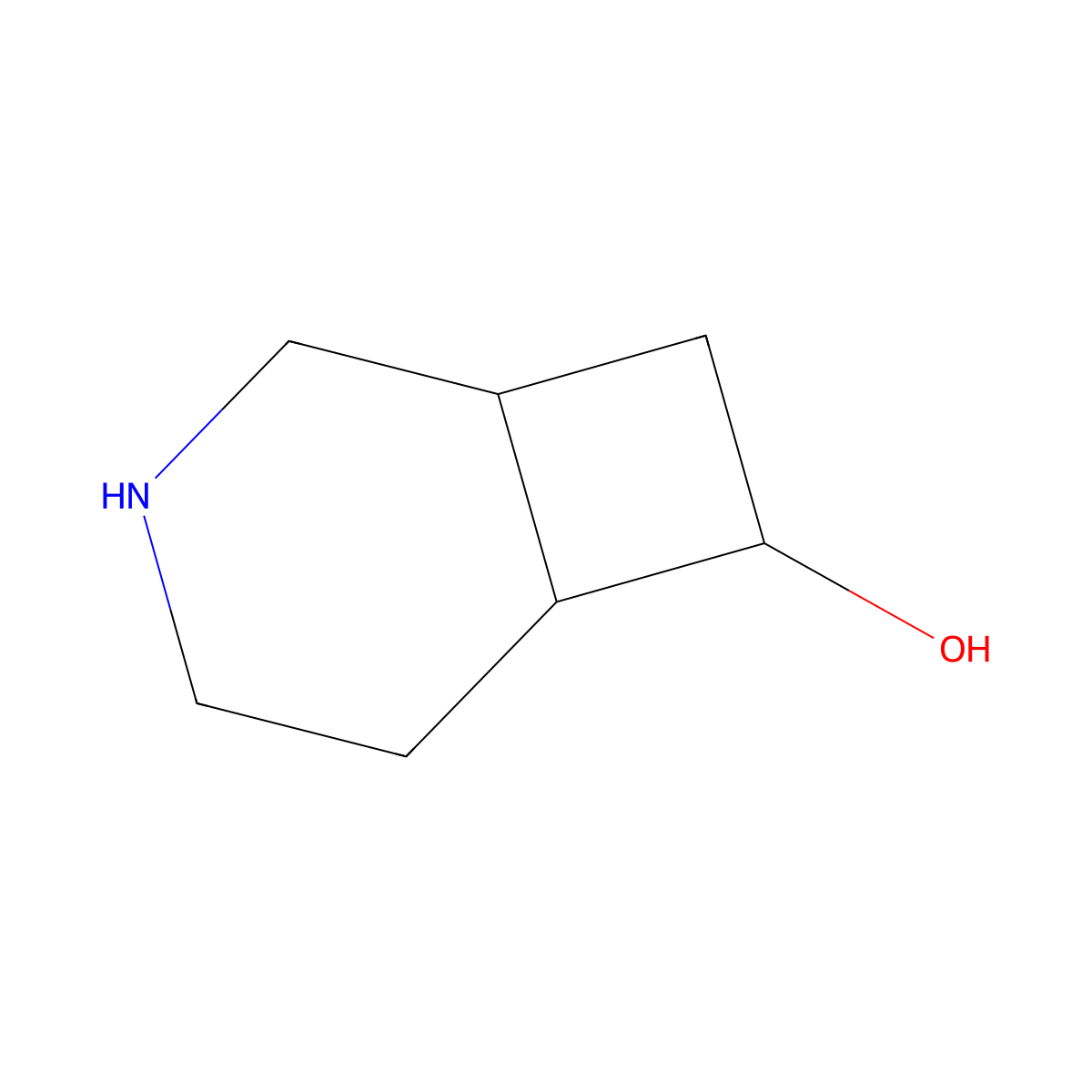 (1S,6S,7R)-3-Azabicyclo[4.2.0]octan-7-ol molecular structure, CAS 2460740-12-7