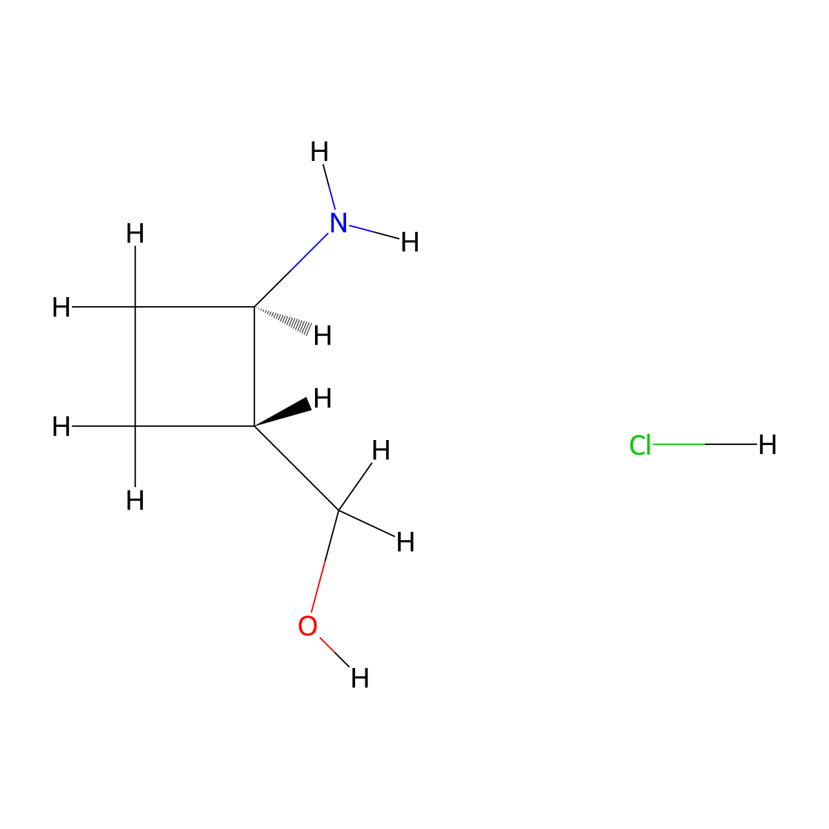 [(1R,2R)-2-Aminocyclobutyl]methanol Hydrochloride molecular structure, CAS 2460740-19-4
