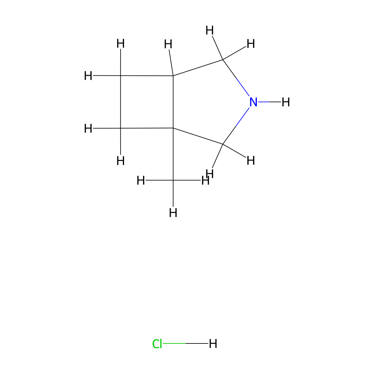 1-Methyl-3-azabicyclo[3.2.0]heptane hydrochloride molecular structure, CAS 2460748-60-9