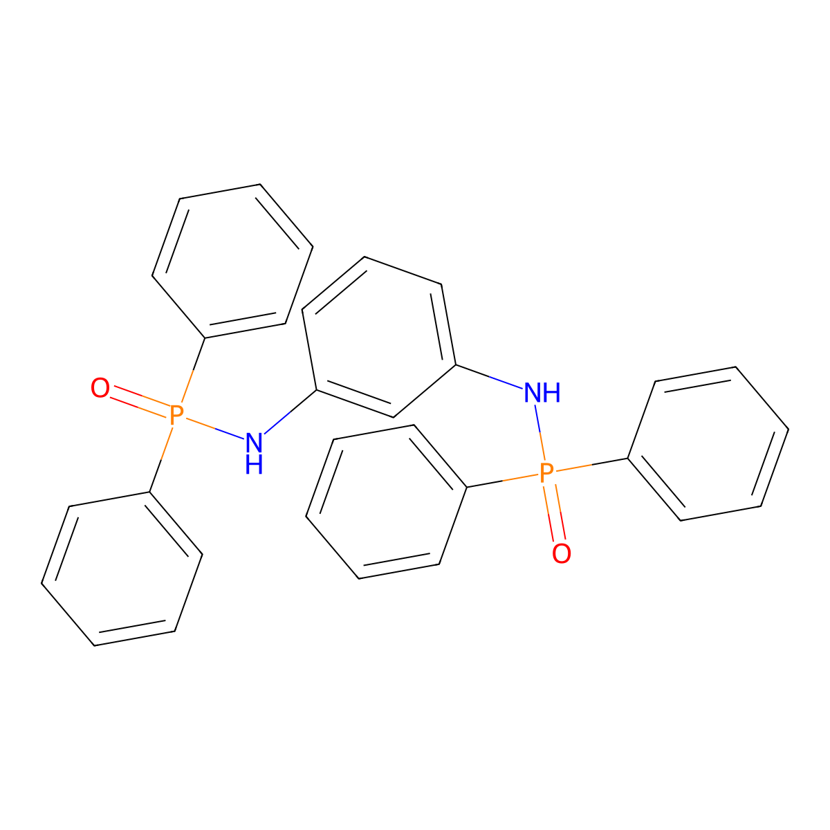 N1,N3-bis(diphenylphosphoroso)benzene-1,3-diamine molecular structure, CAS 2460748-74-5