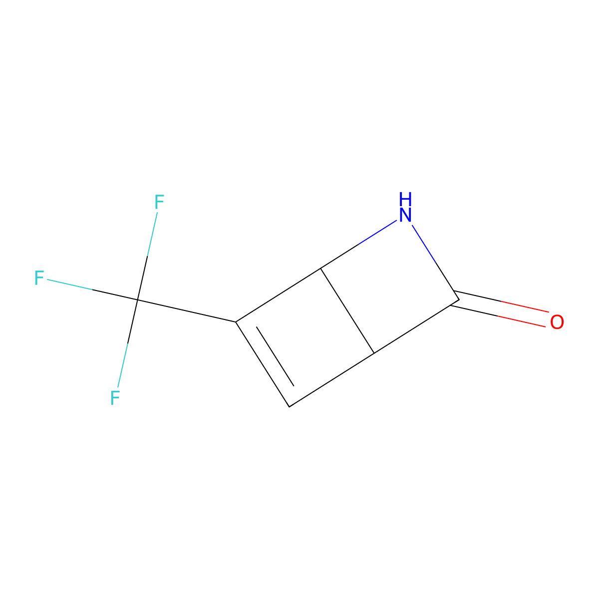 6-(Trifluoromethyl)-2-azabicyclo[2.2.0]hex-5-en-3-one molecular structure, CAS 2460748-75-6