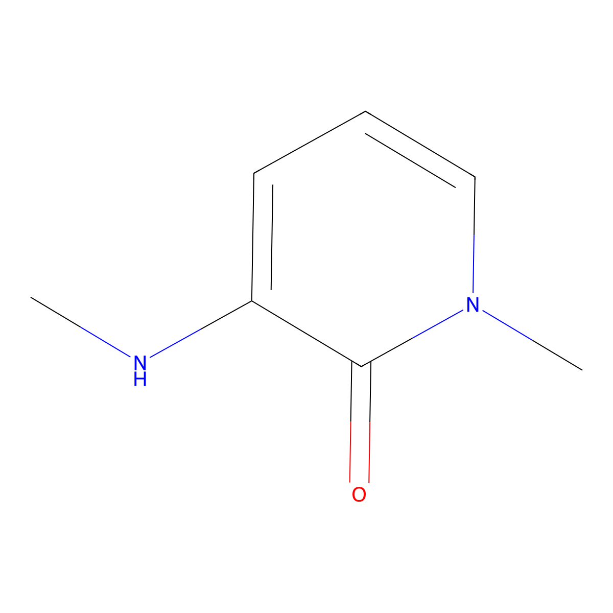 1-Methyl-3-(methylamino)-1,2-dihydropyridin-2-one molecular structure, CAS 2460748-90-5