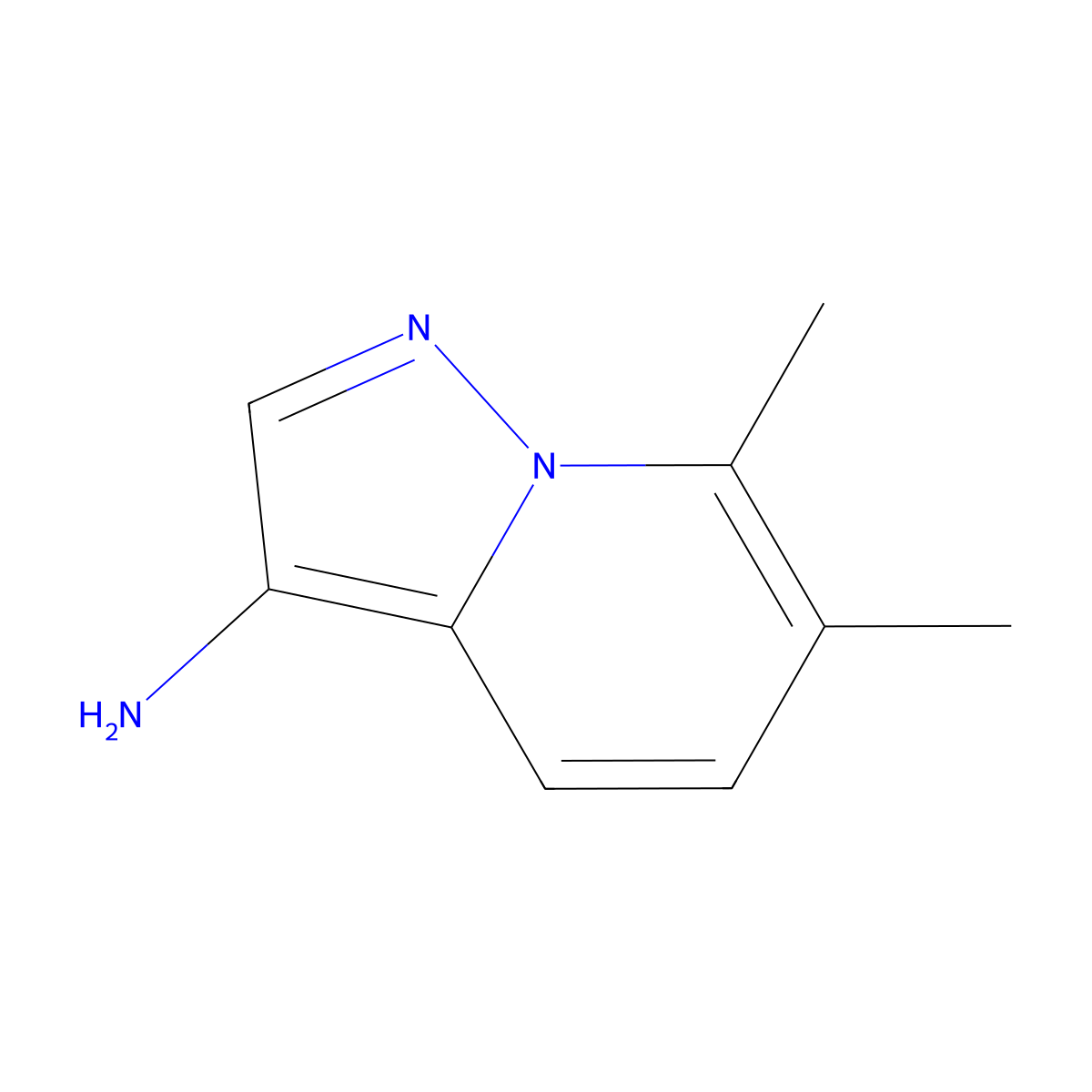 6,7-Dimethylpyrazolo[1,5-a]pyridin-3-amine molecular structure, CAS 2460748-98-3