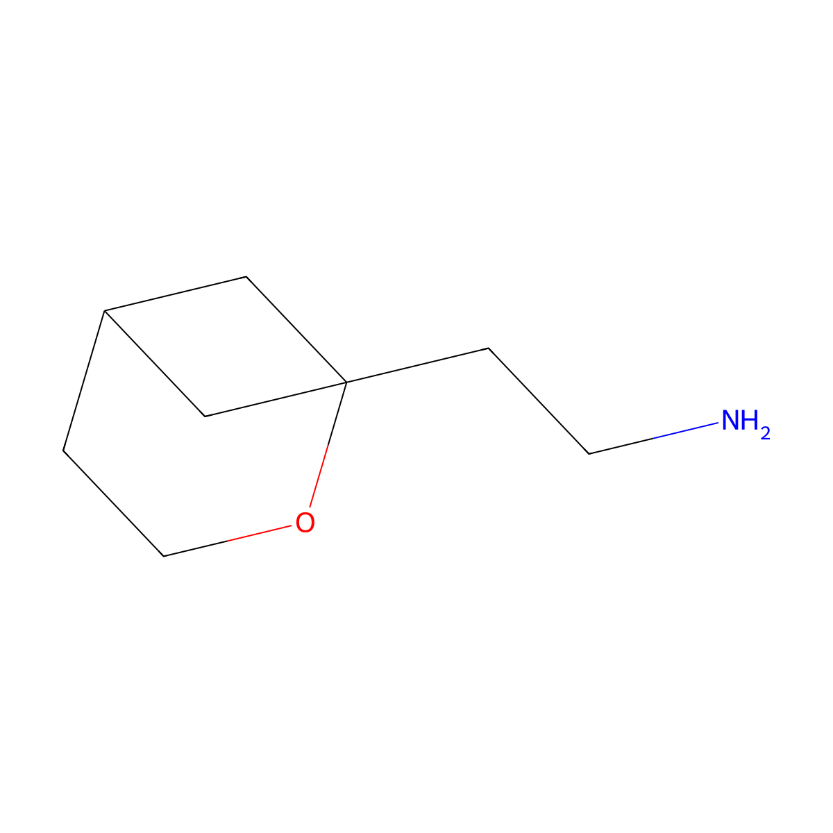 2-{2-Oxabicyclo[3.1.1]heptan-1-yl}ethan-1-amine molecular structure, CAS 2460749-06-6