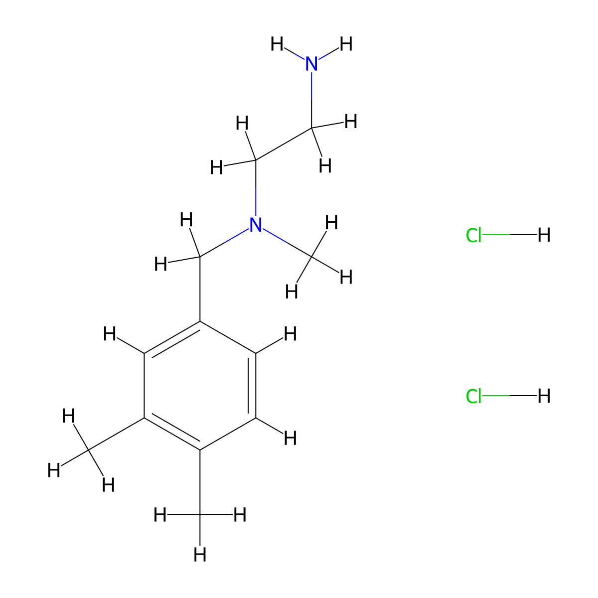 (2-Aminoethyl)[(3,4-dimethylphenyl)methyl]methylamine dihydrochloride molecular structure, CAS 2460749-19-1
