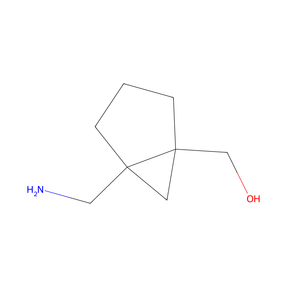 [5-(Aminomethyl)bicyclo[3.1.0]hexan-1-yl]methanol molecular structure, CAS 2460750-37-0
