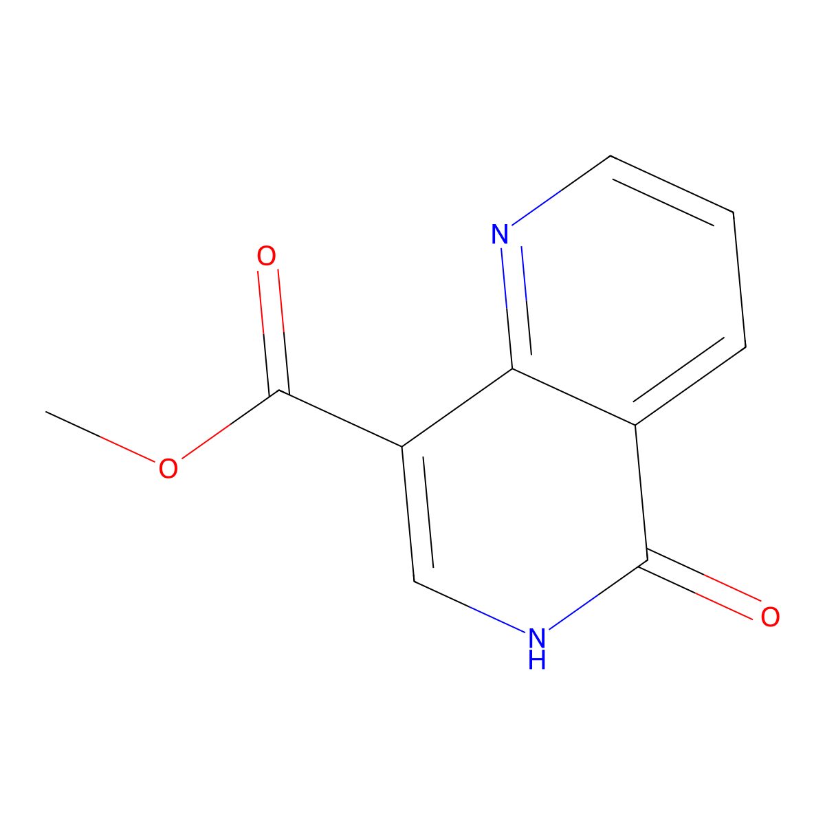 Methyl 5-oxo-5,6-dihydro-1,6-naphthyridine-8-carboxylate molecular structure, CAS 2460750-69-8