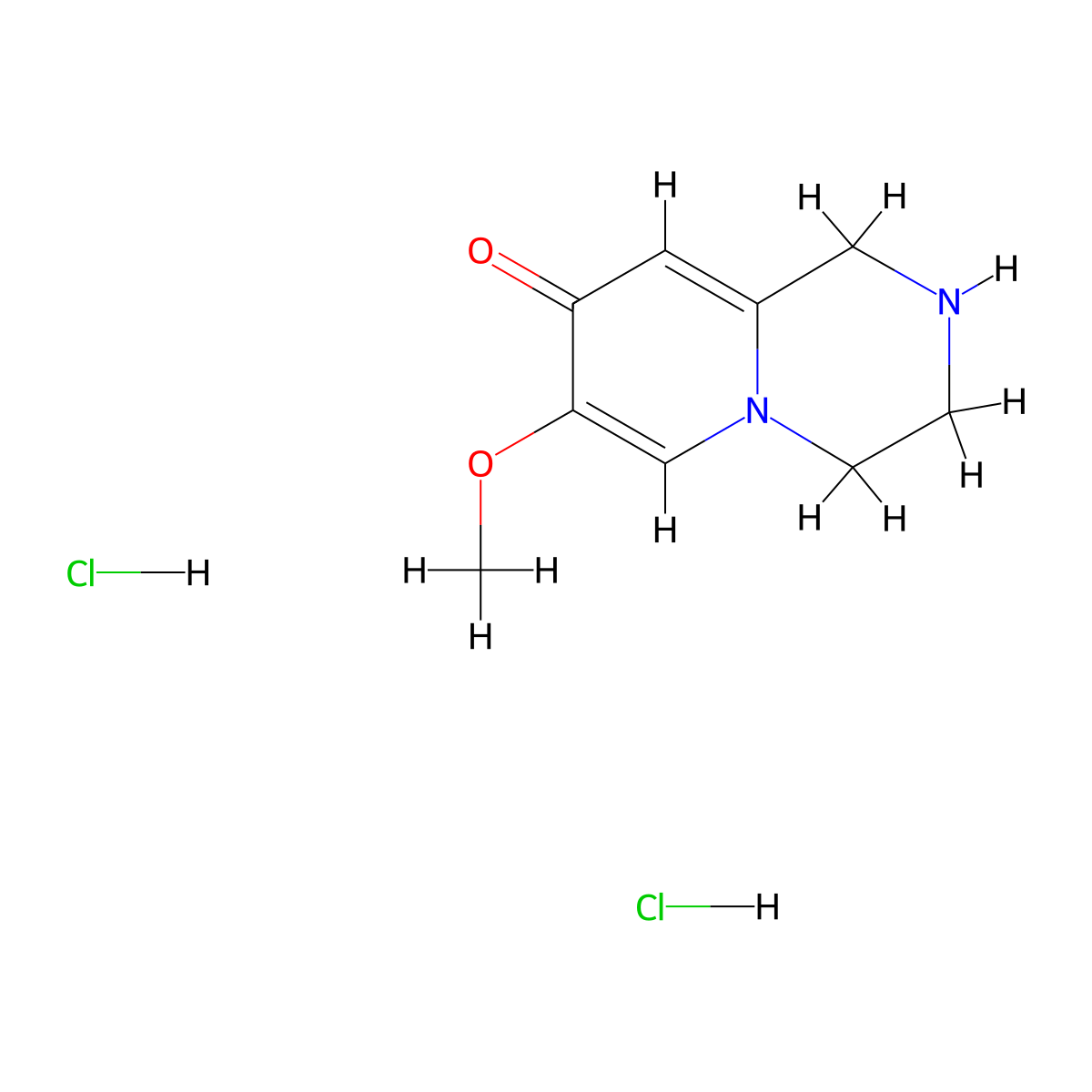 7-Methoxy-1,2,3,4-tetrahydropyrido[1,2-a]pyrazin-8-one;dihydrochloride molecular structure, CAS 2460750-93-8