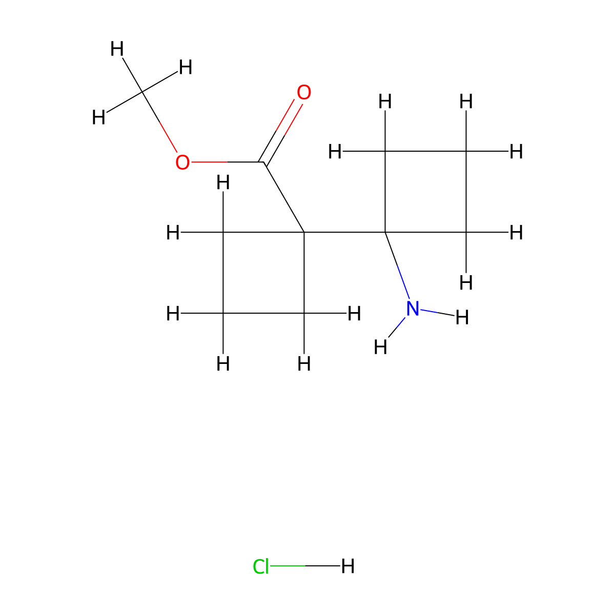 Methyl 1'-amino-(1,1'-bi(cyclobutane))-1-carboxylate hydrochloride molecular structure, CAS 2460750-99-4