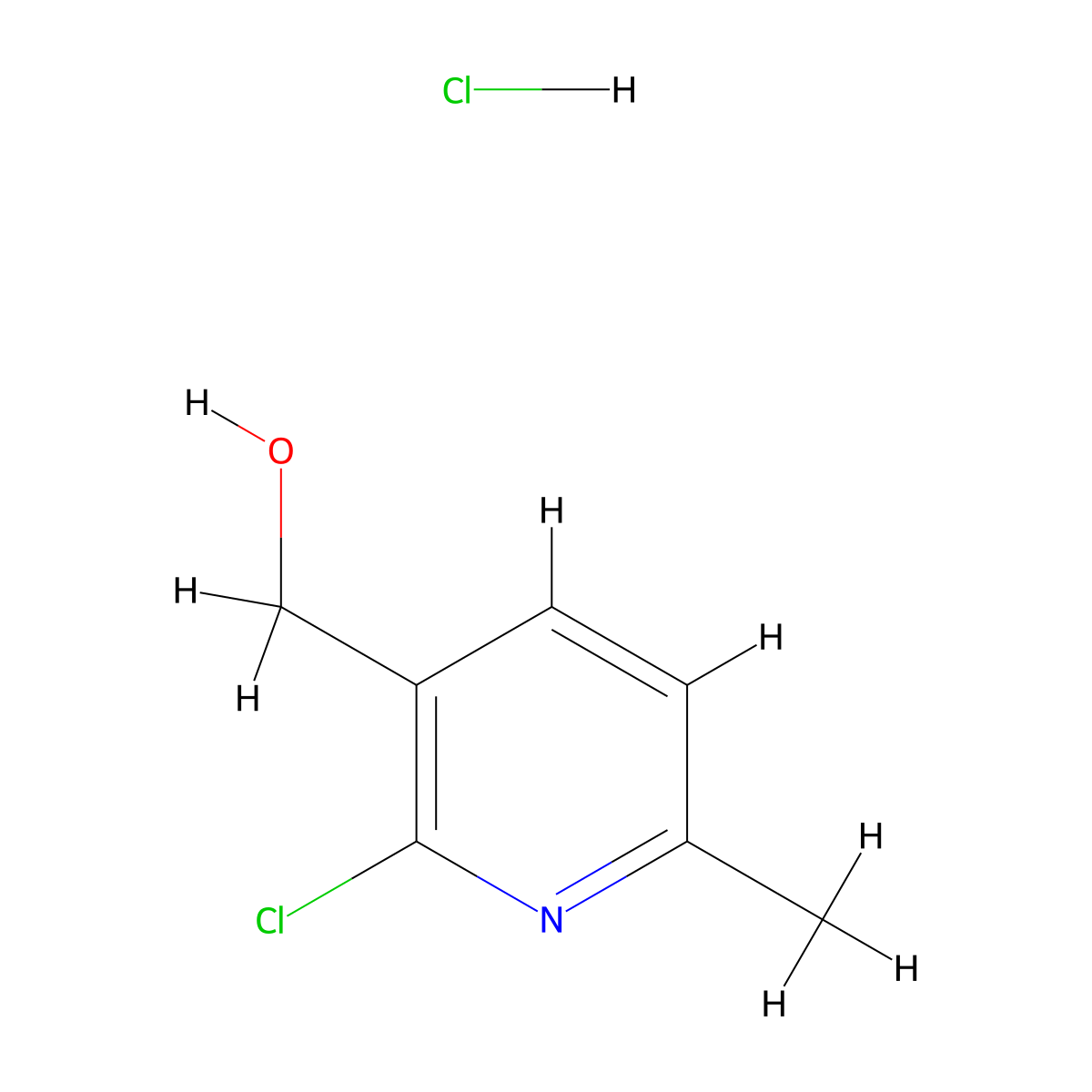 (2-Chloro-6-methylpyridin-3-yl)methanol hydrochloride molecular structure, CAS 2460751-21-5