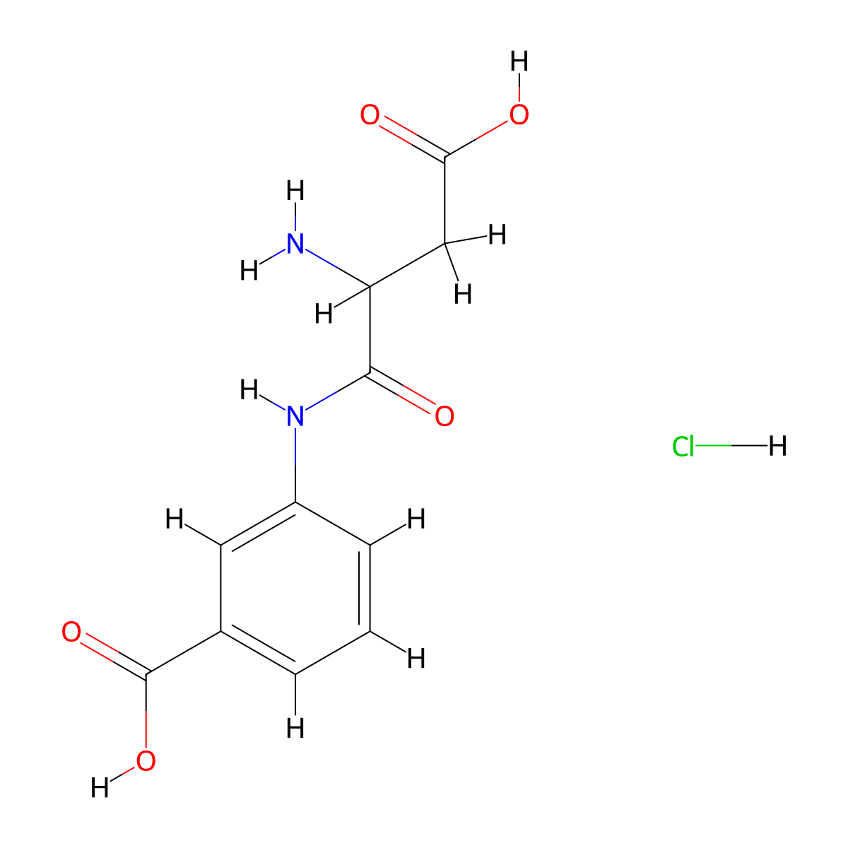 3-(2-Amino-3-carboxypropanamido)benzoicacidhydrochloride molecular structure, CAS 2460754-31-6