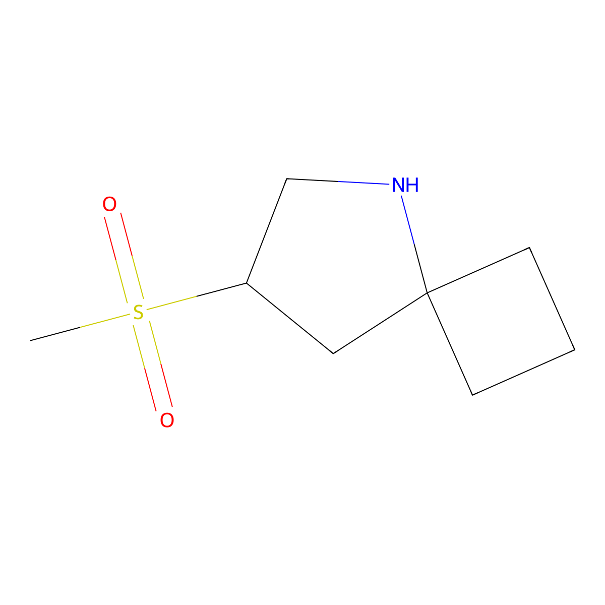 7-Methanesulfonyl-5-azaspiro[3.4]octane molecular structure, CAS 2460754-45-2