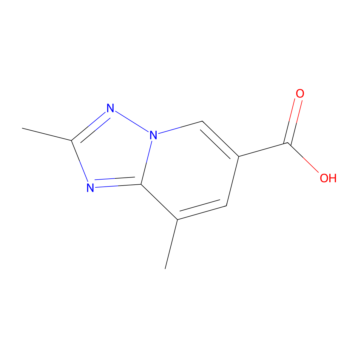 2,8-Dimethyl-[1,2,4]triazolo[1,5-a]pyridine-6-carboxylic acid molecular structure, CAS 2460754-69-0