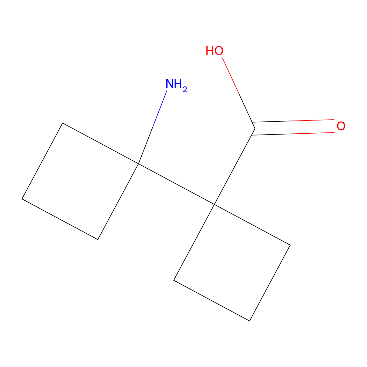 1'-Amino-[1,1'-bi(cyclobutane)]-1-carboxylic acid molecular structure, CAS 2460754-70-3