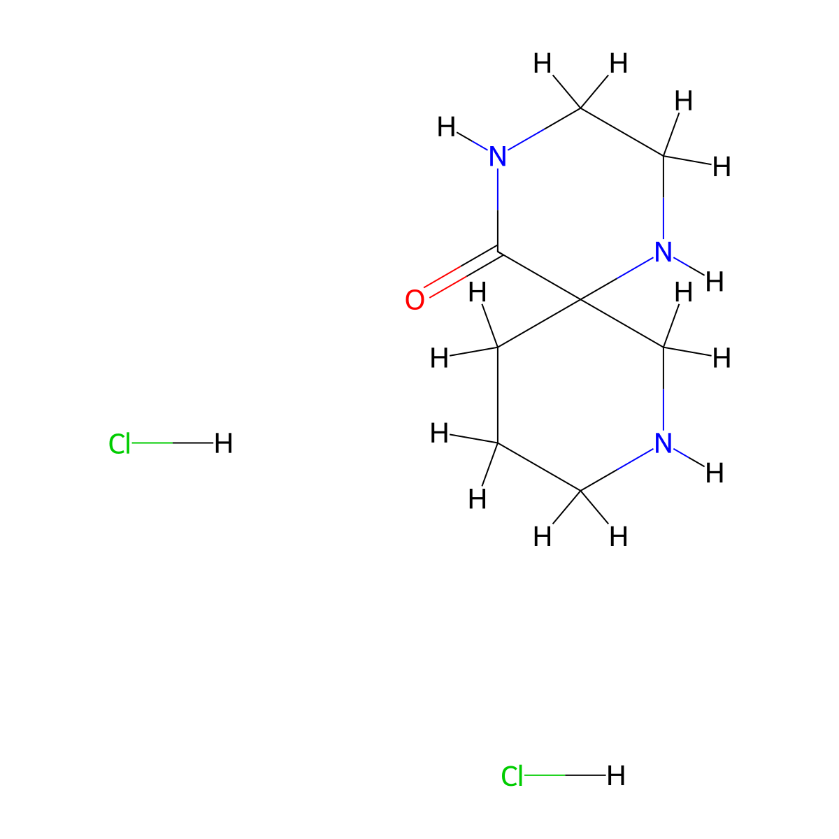 1,4,8-Triazaspiro[5.5]undecan-5-one dihydrochloride molecular structure, CAS 2460754-79-2