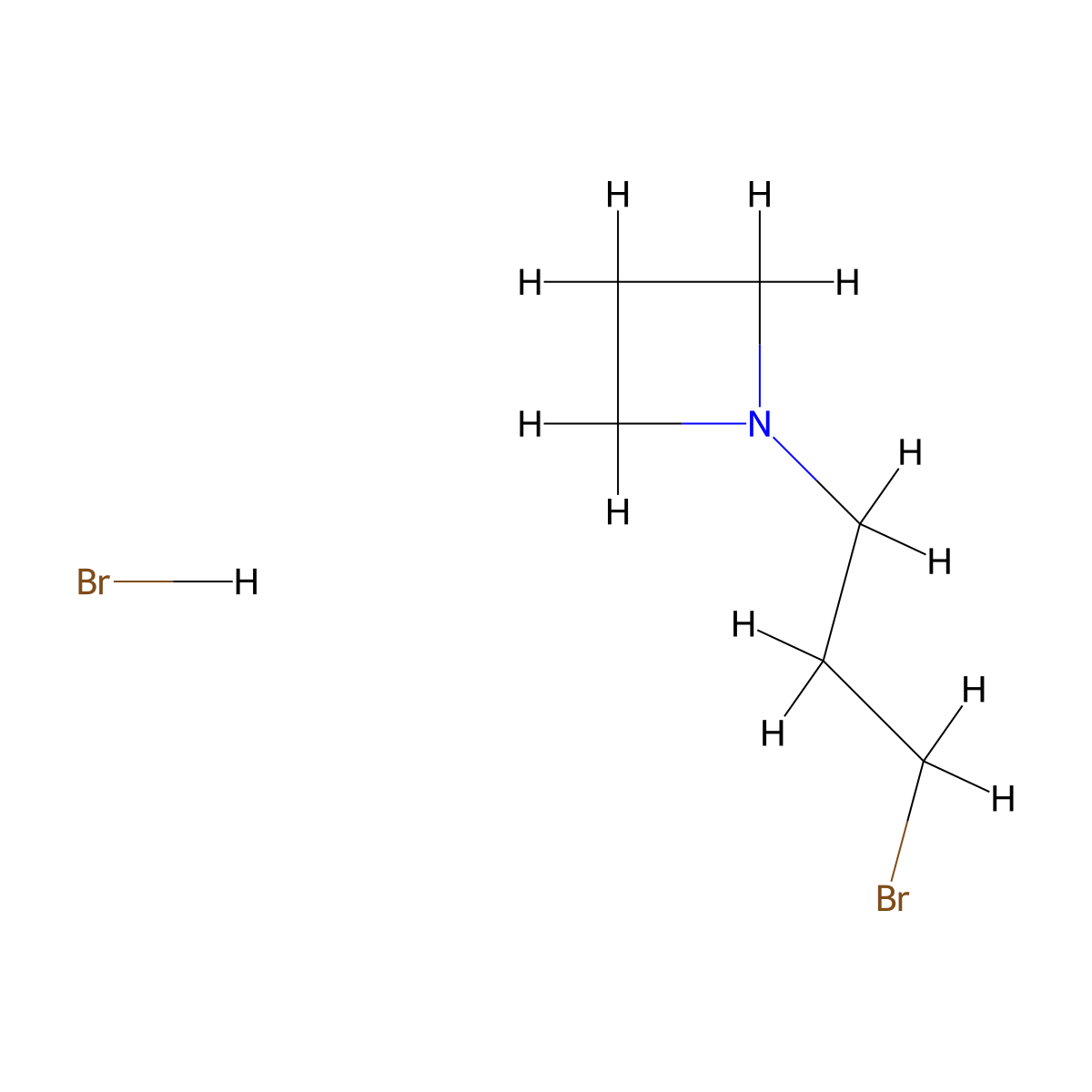 1-(3-Bromopropyl)azetidine hydrobromide molecular structure, CAS 2460755-30-8