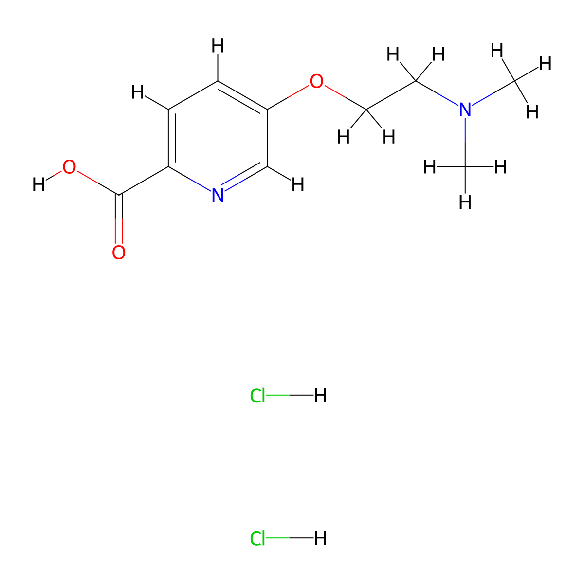 5-(2-(Dimethylamino)ethoxy)pyridine-2-carboxylic acid dihydrochloride molecular structure, CAS 2460756-82-3