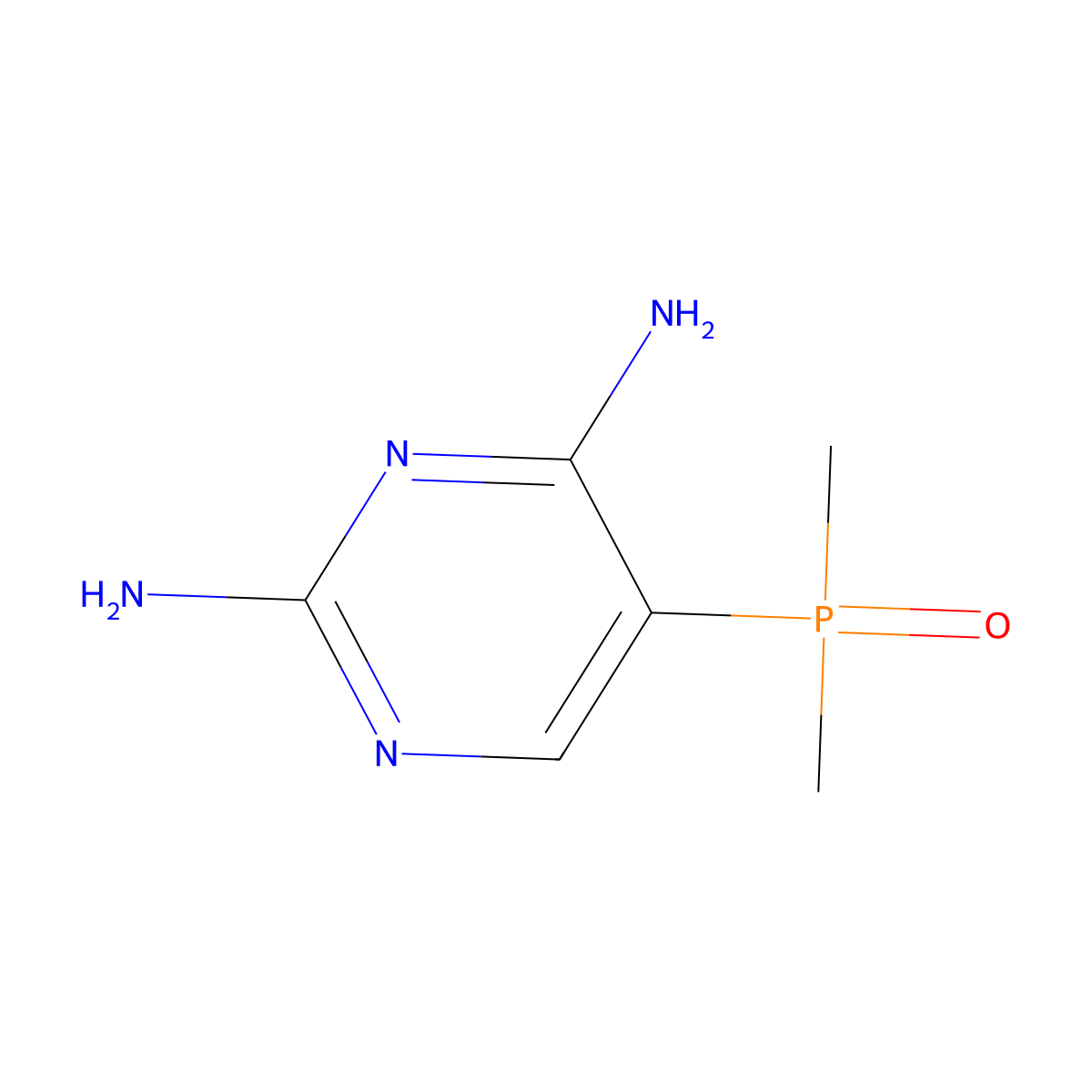 5-(Dimethylphosphoryl)pyrimidine-2,4-diamine molecular structure, CAS 2460756-88-9