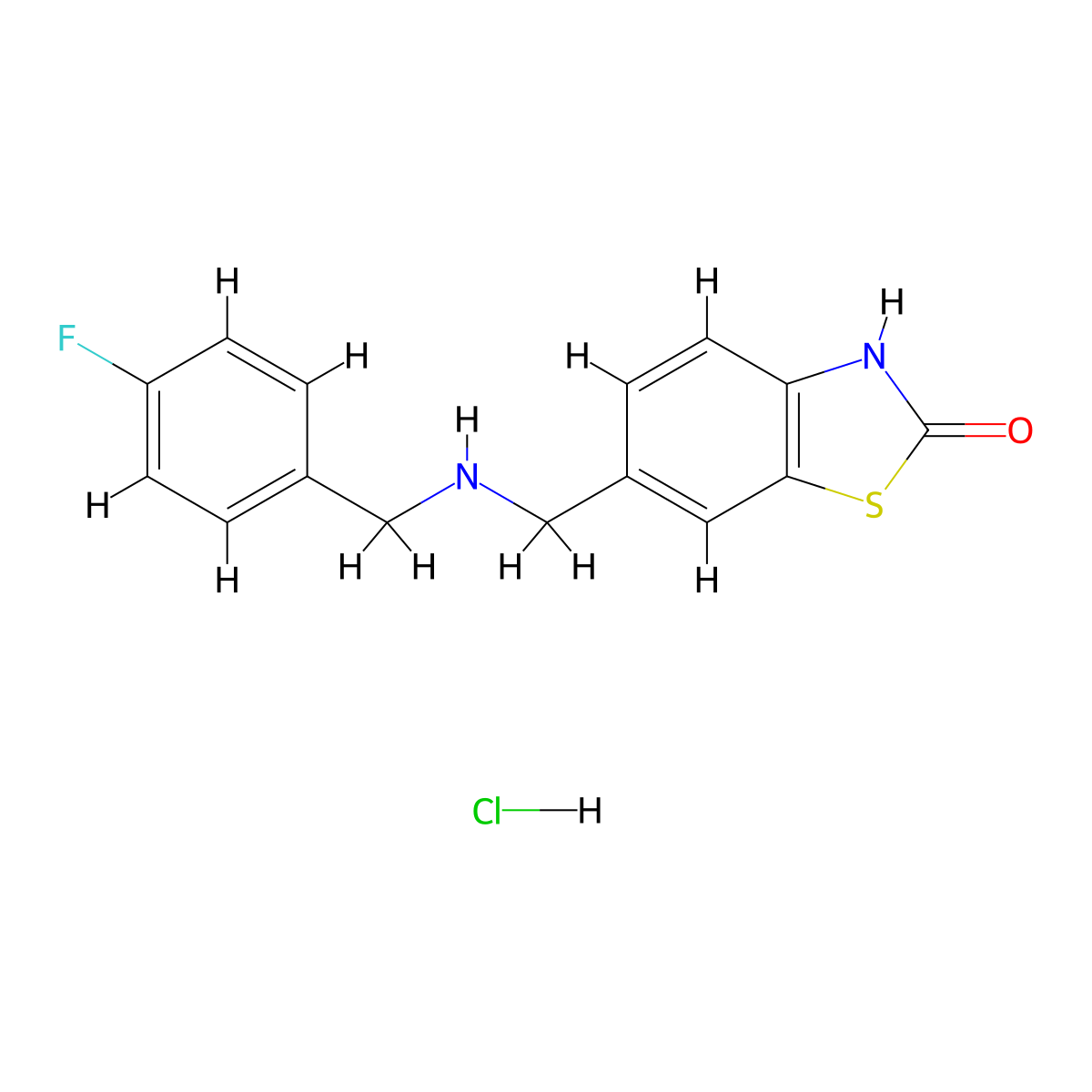 6-({[(4-Fluorophenyl)methyl]amino}methyl)-1,3-benzothiazol-2-ol hydrochloride molecular structure, CAS 2460757-07-5