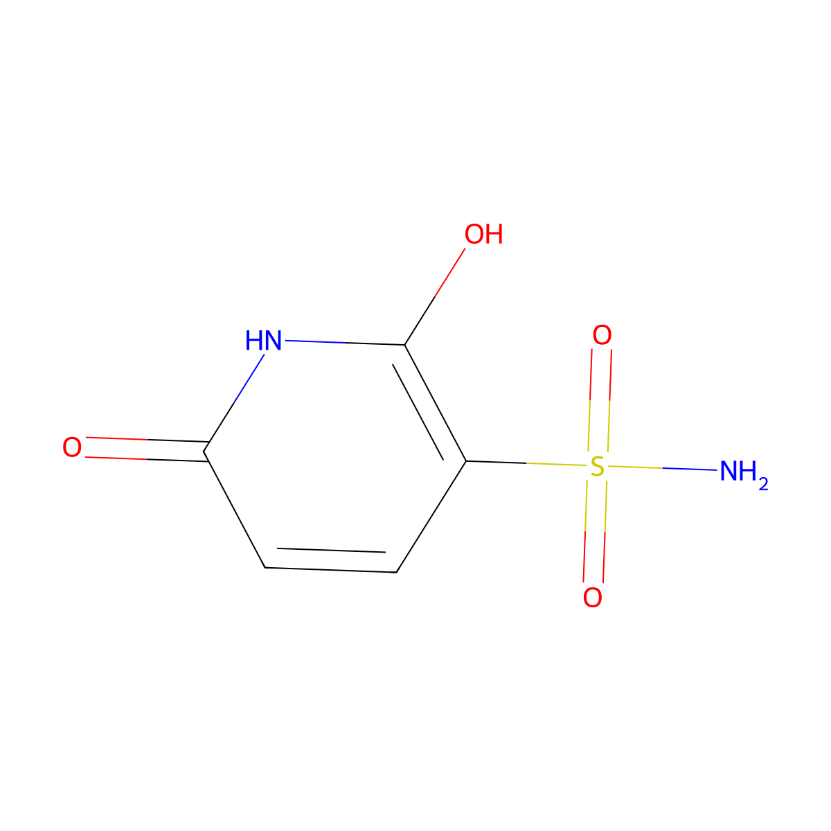 2,6-Dihydroxypyridine-3-sulfonamide molecular structure, CAS 2460757-11-1